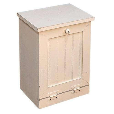 Mini Tip Out Trash Bin, Farmhouse White - The Fox Decor